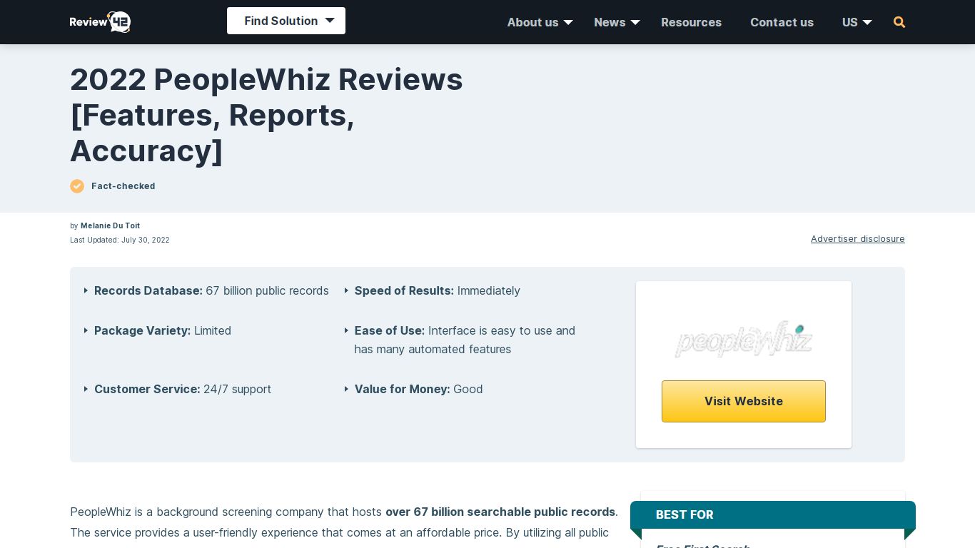 2022 PeopleWhiz Reviews [Features, Free Options, Accuracy]